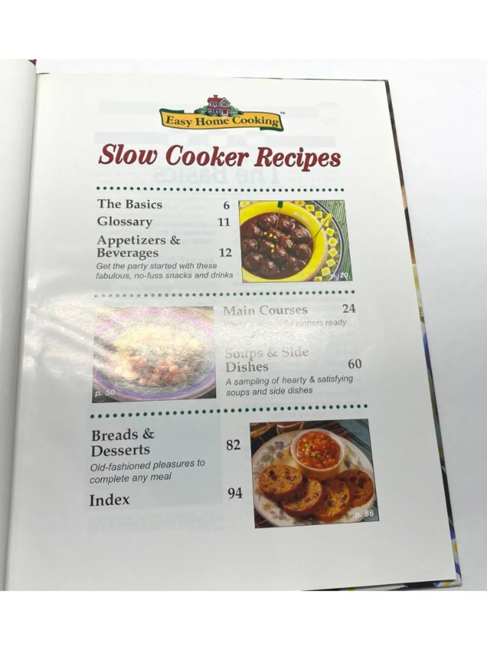 Easy Home Cooking Slow Cooker Recipes Cookbook Crockpot Hardcover 1990s